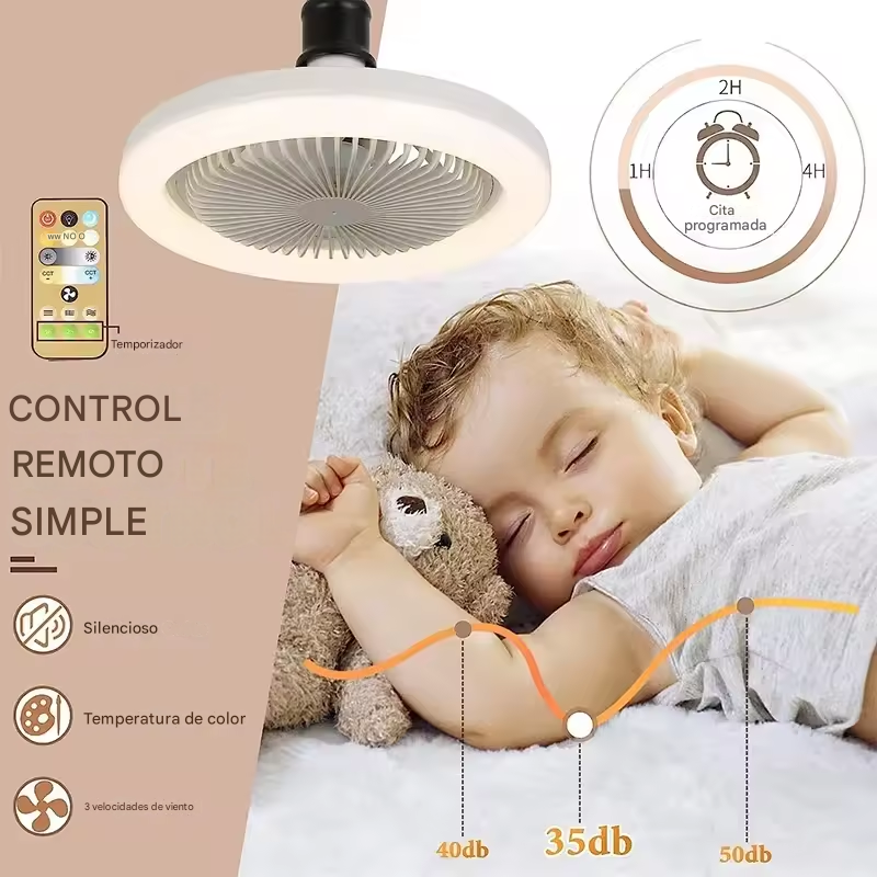 Olvídate del Calor y el Recibo Caro: VentiLuz Pro™ 3 en 1