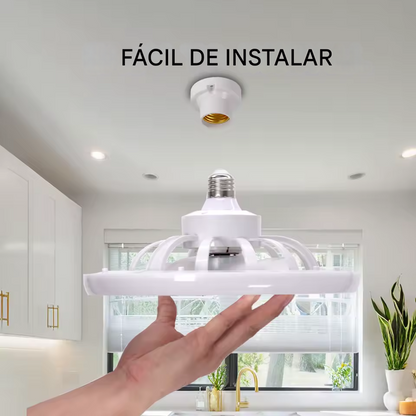 Olvídate del Calor y el Recibo Caro: VentiLuz Pro™ 3 en 1